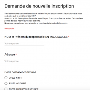 Tutoriel pour utiliser les « google form »